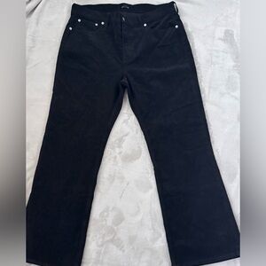 J. Crew Black Corduroy Trousers